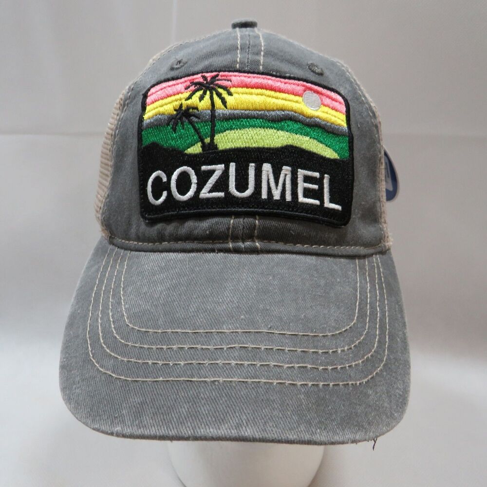 Cozumel mexico snapback trucker mesh hat